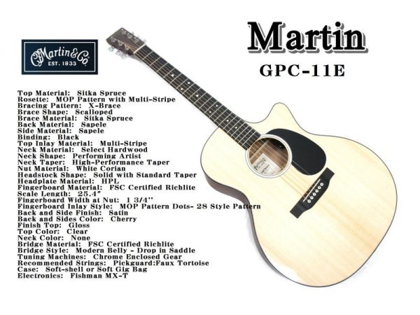 画像1: Martin GPC-11E (1)